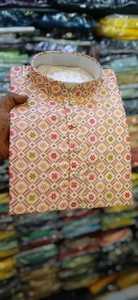 Nouveau traditionnel hommes Kurta Collection festive lourde rayonne coton tissu Long Style de travail pour adultes vêtements indiens et pakistanais - Product Image 3