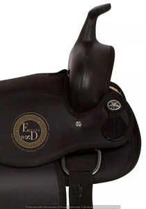"Premium Western Synthetic Barrel Racing Saddle Set Ligero, Duradero y Cómodo para Rodeo, Trail & Performance Riding" - Product Image 4