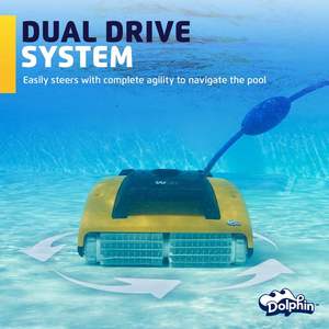 Nettoyeur de piscine robotisé automatique W20, best-seller, comprend une télécommande et un chariot, nettoyage des sols uniquement, idéal - Product Image 2