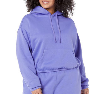 Sudadera Corta con Capucha para Mujer, de Dos Piezas, 100% Algodón Orgánico, Ropa Urbana Hecha con el Mejor Material, Sudaderas Cortas con Capucha para Mujer - Product Image 6