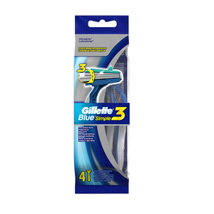 Maquinillas de afeitar desechables GILLETTE Blue Simple3 4 piezas - Product Image 1