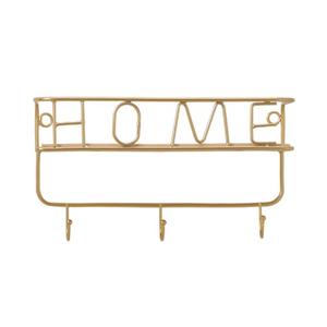 Metal <b>Wall</b> <b>Key</b> Holder with 3 <b>Hooks</b> for Home Unique Shape Metal <b>Key</b> <b>Hooks</b> & Rails for Home Decoration of <b>Wall</b> Customized Size - Product Image 1