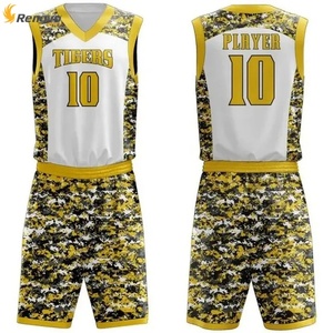 Uniforme de basket-ball sur mesure de haute qualité Maillot de sport respirant Ensembles de sublimation de mode - Product Image 3