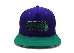 Casquette personnalisée violette et verte avec logo brodé en 3D Streetwear casquette réglable pour promotion casquette structurée OEM du Vietnam - Product Image 2