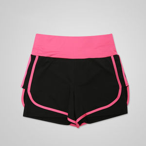 Short femme confortable vêtements de sport entraînement 2 en 1 short de course Fitness Yoga short femme pour la salle de sport - Product Image 5