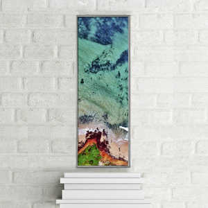 Ensemble moderne de 4 cadres photo argentés 30,5 x 91,5 cm A2 en plastique, métal, aluminium, acrylique pour la décoration de la maison, les mariages et autres utilisations décoratives - Product Image 1