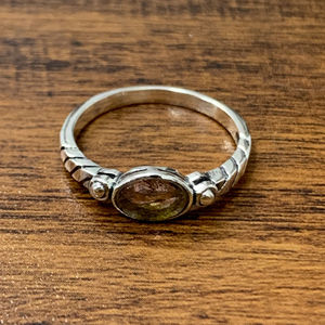 Vintage Designer 925 Silver Citrine <b>Ring</b> (2.0 Grams) Lightweight <b>Thin</b> Band Jewelry Collection Wholesale - Product Image 1