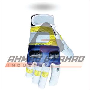 Custom <b>Leather</b> Softball & Baseball Batting Gloves in Multiple Colors Long <b>Cuff</b> for Adult & Youth Catchers - Product Image 1