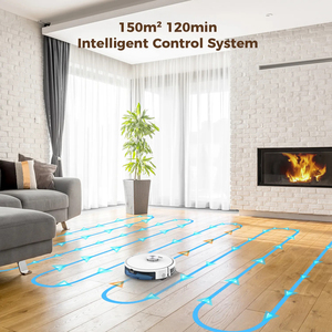 <span class=keywords><strong>Mini</strong></span> <span class=keywords><strong>Robot</strong></span> aspirador inteligente de 5000Pa, cubo de basura autovaciable, fregona para alfombras, piscina, cuidado del suelo, agua de garaje para el hogar - Product Image 6