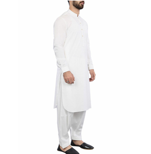 Salwar Kameez Transpirable para Hombre, Diseño Moderno, Ropa Islámica, con Bolsillos, Hecho en Pakistán - Product Image 1