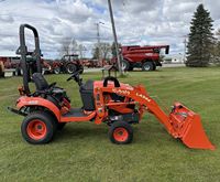 Tracteur agricole d'occasion pas cher pour BX1880 4x4, moteur diesel, chargeuse-pelleteuse sur roues, 24 CV avec pompe et boîte de vitesses