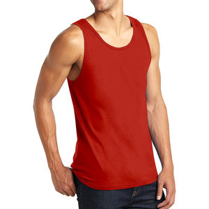 Custom <b>Mens</b> logo Ribbed Gym tank Top Heavyweight Cotton Muscle Sleeveless Running Stringer Sports Workout Vest Made in Pakistan - Product Image 1