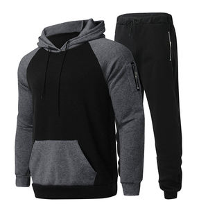 Nouveau design survêtement de sport 100% coton pour hommes à la mode prix de gros ensemble de motifs respirants et solides de haute qualité - Product Image 4