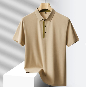 Vente en gros et sur mesure en pur coton T-shirts polo à manches courtes pour hommes T-shirt polo d'été décontracté d'affaires pour hommes - Product Image 1