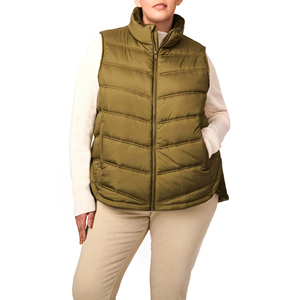 Gilet en coton coupe-vent de haute qualité pour femmes Gilet en duvet respirant avec design élégant Logo personnalisé en vente - Product Image 1