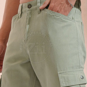 กางเกงขายาวลำลองทรงตรงสีเข้มเอวกลาง ผ้าล้างสี น้ำหนักเบา ขายดี คุณภาพพรีเมียม สำหรับผู้ชาย - Product Image 5