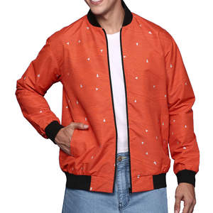 Veste bomber en nylon de haute qualité en gros, veste d'hiver, logo personnalisé, veste bomber grande taille pour homme, tissu satiné - Product Image 1