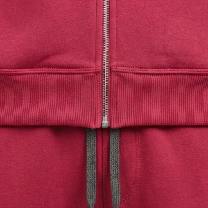 Conjunto Deportivo de Invierno 2025 para Mujer, Chándal con Logotipo Personalizado, 2 Piezas, Sudadera con Doble Cremallera y Pantalones Deportivos de Pierna Ancha para Gimnasio - Product Image 5