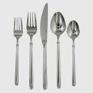 Cubiertos de acero inoxidable de diseño Simple más barato de alta calidad, elegante cuchara, cuchillo, tenedor, juego de cubiertos, acabado plateado para Hotel y hogar - Product Image 6