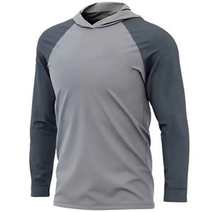 Camiseta de Manga Larga con Capucha, Cuello Redondo, Tejido Ligero y Formal de Alta Calidad, Diseño Personalizable, Transpirable para Hombre - Product Image 5