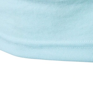 เสื้อยืดโปโลผ้าฝ้ายระบายอากาศได้ดีสำหรับผู้ชายเสื้อโปโลแบบเรียบ - Product Image 2