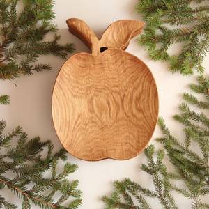 Vaisselle décorative rectangulaire en bois massif véritable naturel, plateau de service à fruits, plateau de service à café, plateau de service à café - Product Image 2