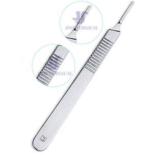 Mango de bisturí quirúrgico de acero inoxidable de alta calidad, soporte de cuchilla para instrumento Dental No 3, graduación con escala para dentista - Product Image 1