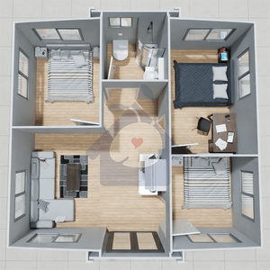 20 40 pieds Villa isolée moderne préfabriquée salle de bain complète Villa préfabriquée d'hiver Maison en conteneur extensible Prix - Product Image 2