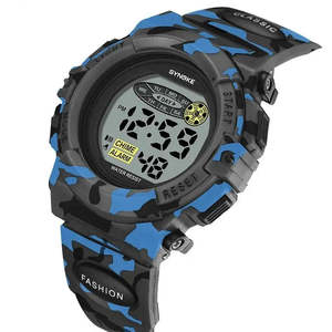 Antique Fashionable Classic Child's Camouflage Watch Analog Display Resin Plastic Water- Alarm-Resistant 30M Simple <b>Calendar</b> - Product Image 6