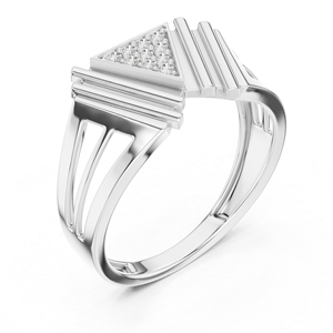 Anillo de Oro Rosa de 14K con Diamante Cultivado en Laboratorio, Corte Redondo, para Mujer |   A la moda |   Ropa de Fiesta |   0.12 Quilates Certificado por IGI |   3.25g - Product Image 4