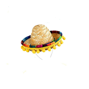 Tiny 14cm Sombrero Straw <b>Hat</b> Customizable Size for Beach Outdoor <b>Parties</b> and <b>Festivals</b>-Wholesale Sombrero Straw <b>hat</b> - Product Image 6
