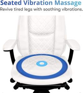 Chaise de bureau de massage des tissus profonds Chaise de bureau blanche élégante et intemporelle Chaises de bureau inclinables pour améliorer le confort et la productivité - Product Image 3