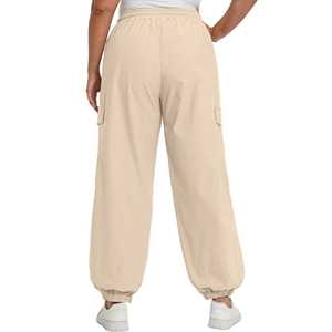 Ladies Cargo Pants Women Joggers Oversize Women Cotton Joggers With Drawstring Closure Casual Style Mid Waist For Spring - Product Image 5