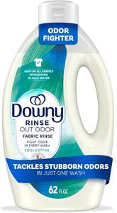 Downy Rinse, Désodorisant pour Linge, Parfum Coton Frais, 62 fl oz, Assouplissant et Désodorisant pour Linge, Compatible HE - Product Image 2