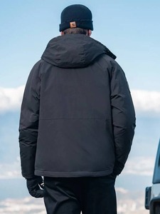 แจ็กเก็ตปลาปักเป้าผ้าฝ้ายผู้ชายมีกระเป๋าผ้าใบดีไซน์ลำลองปรับแต่งได้สำหรับฤดูหนาว - Product Image 6