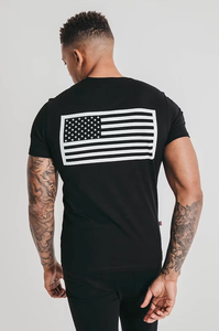 T-shirt décontracté à manches courtes et col rond pour hommes en pur coton Street Wear avec motif imprimé Top Tops - Product Image 2