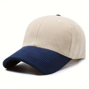 Gorra de béisbol de pana para exteriores para hombre con logotipo personalizado bordado para ciclismo y pesca en otoño e invierno-Diseño de Vietnam - Product Image 3