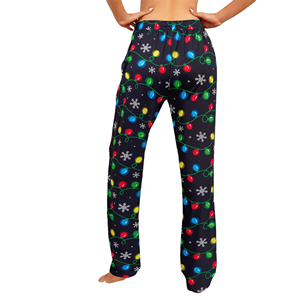 Hermosos pantalones de chándal navideños para mujer, pantalones de chándal navideños con cordón de ajuste suave, tendencia navideña cálida Premium de poliéster - Product Image 2