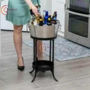 High Quality Stainless Steel <b>Ice</b> <b>Bucket</b> with Shiny Polish Finish Barware Side Handle Supplies for Parties - Product Image 3