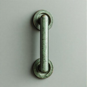 EliteKnob Poignée en métal Majestic Aura Premium Door Pull en noir mat et or pour portes en bois haut de gamme - Product Image 2