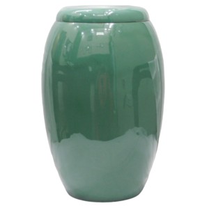 Urnas de cremación de aluminio con diseño de árbol azul, urnas funerarias de Metal con acabado de mármol verde, urnas de cremación clásicas superiores para cenizas humanas. - Product Image 2