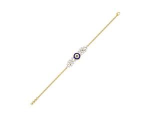 Pulsera de Cadena con Diamantes en Oro Amarillo/Blanco/Rosa de 14K OEM para Mujer - Product Image 2