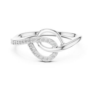 Anillo de Oro Amarillo de 14K con Diamante Redondo Cultivado en Laboratorio para Mujer |   Ropa de Novia |   Diamante Cultivado Nuevo - Product Image 3