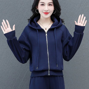 Ensemble de survêtement deux pièces en polaire d'hiver pour hommes, solide, sportif, séchage rapide et coupe-vent - Product Image 2