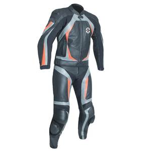 Nuevo diseño de traje de cuero genuino de motocicleta de 2 piezas, chaqueta y pantalón de cuero de moto, traje de carreras de motos de RIVIAN ATLANTIC - Product Image 1