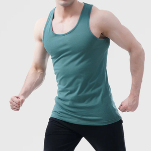 Débardeurs de sport unisexes OEM en tissu tri-mélange pour entraînement et musculation, vente en gros - Product Image 4