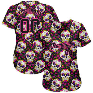 Camiseta de béisbol con estampado personalizado y logotipo bordado personalizado con números, camisetas de béisbol para hombre - Product Image 2