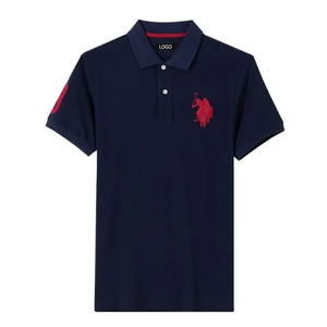 Camisas Polo de Golf Personalizadas al por Mayor para Hombre, Bordadas, de Verano, de Algodón Puro, Resistentes a las Arrugas, que Absorben el Sudor, para Negocios - Product Image 2