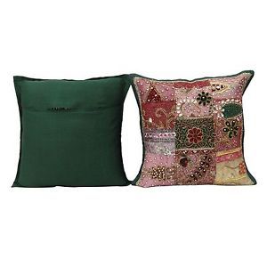 ปลอกหมอนอิงงานเย็บมือสไตล์วินเทจปักลูกปัด16นิ้วปลอกหมอนอิงปลอกหมอนอิงตกแต่ง - Product Image 5