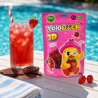 YoloDuck Vente en gros Gommes aux fruits roses en sachet de 65g à fort potentiel de profit, prêtes à l'emploi